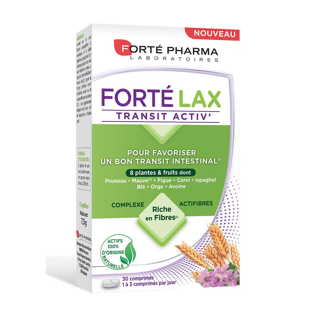 Forté Pharma Forte Lax 30 Comprimes Transit Activ'