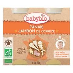 Babybio Pot Repas Panais Jambon Des 6 Mois 2x200g