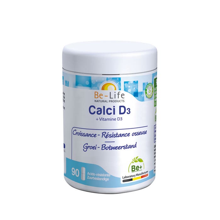 Be-Life Calci-d3 + Vitamine D3 90 Gelules