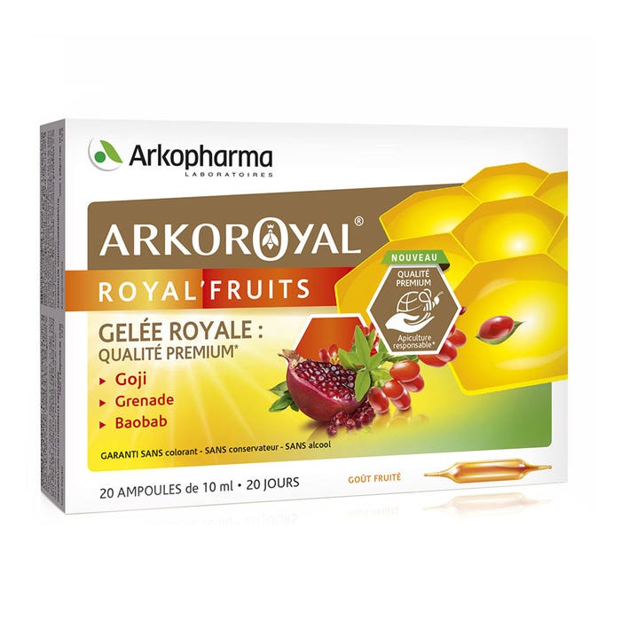 Arkopharma Arkoroyal Royal'fruits 20 Ampoules