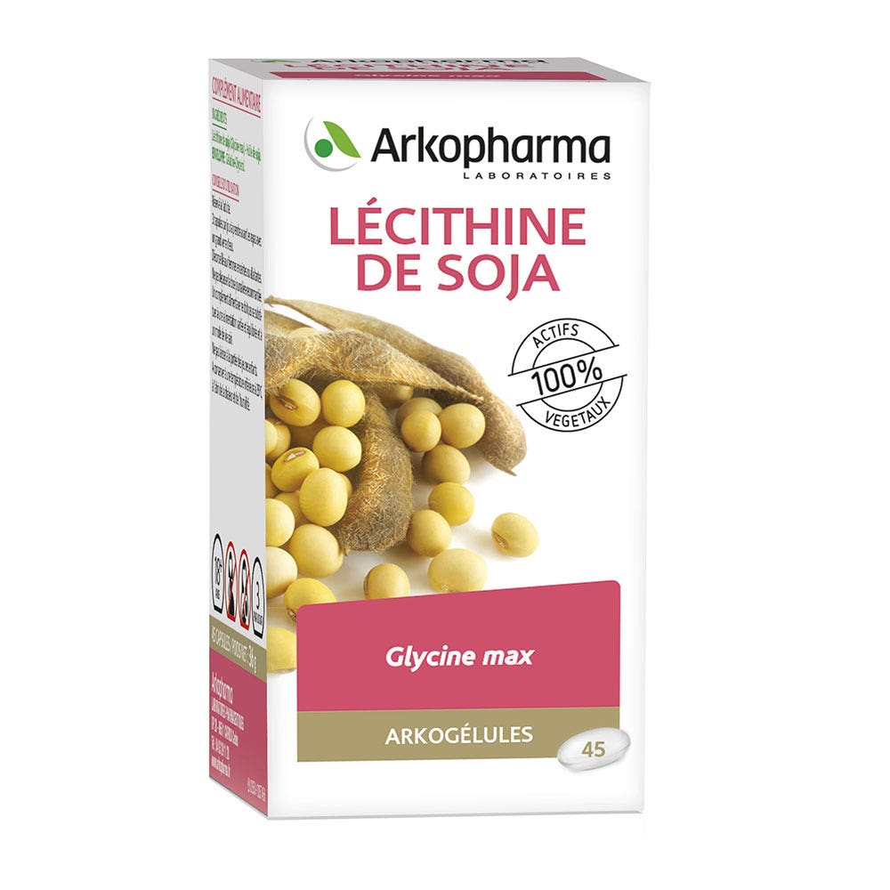 Arkopharma Arkogélules Lecithine De Soja 45 Capsules