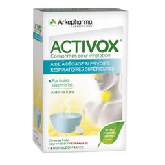 Arkopharma Activox Nez et Gorge Huiles Essentielles 20 Comprimés Pour Inhalation