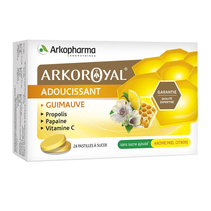 Arkopharma Arkoroyal Adoucissant Gout Miel Citron 24 Pastilles A Sucer