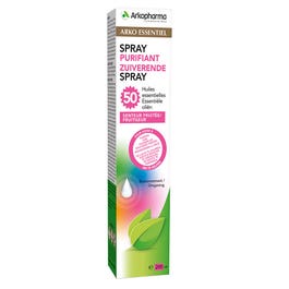 Spray Purifiant Voiture Aux Huiles Essentielles - 100ml, Senteur Fraîche, 93% D'ingrédients Naturels, Fabrication Française