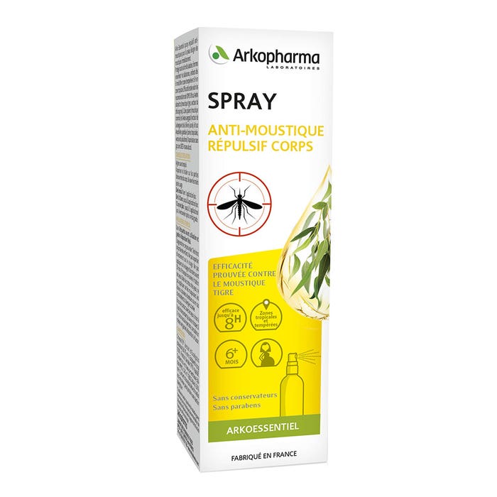 Arkopharma Arkoessentiel Spray Anti-moustiques Corps Des 6 Mois 60ml