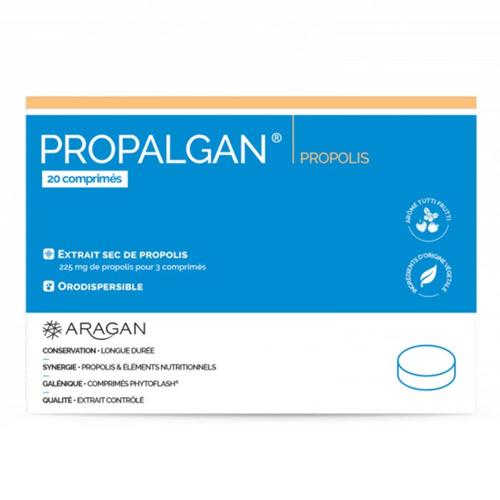 Propalgan Propolis 20 Comprimes 70 mg Aragan