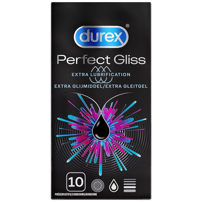 Préservatifs Extra Lubrification X10 Perfect Gliss Durex