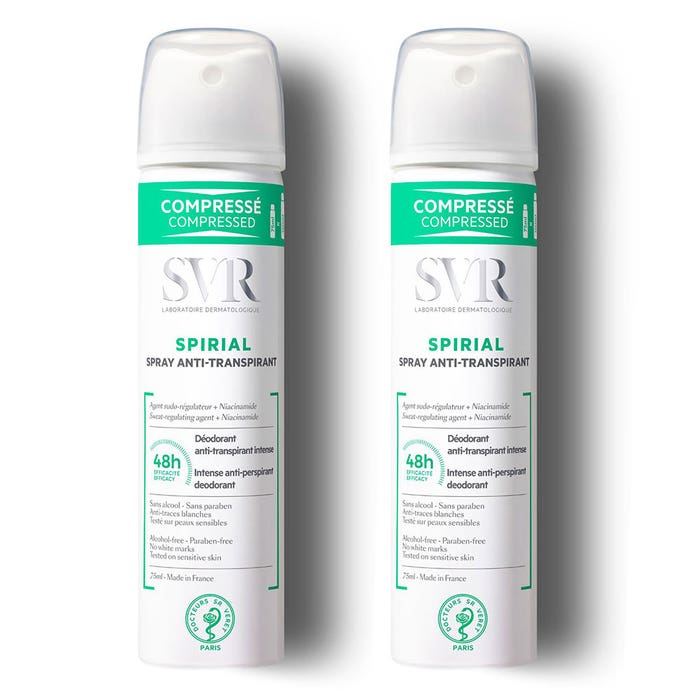 Svr Spirial Spray Anti-transpirant 2x75 ml