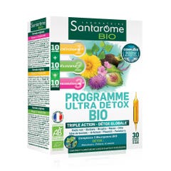 Santarome Programme Ultra Détox Bio Détox globale 30 ampoules