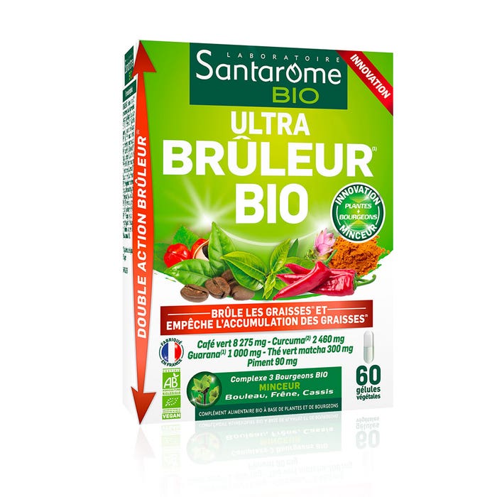 Santarome Ultra-bruleur Bio 60 Gelules Bruleur De Graisses Bio