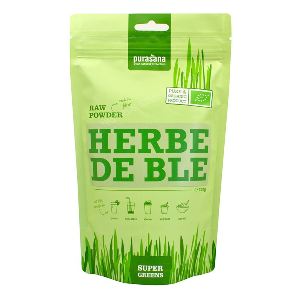 Purasana Poudre D'herbe De Ble Bio 200 g