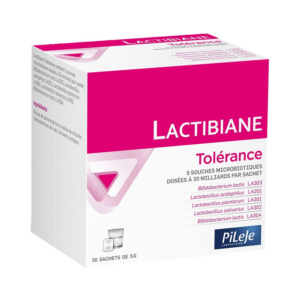 Pileje Lactibiane Tolérance 30 sachets de 5g