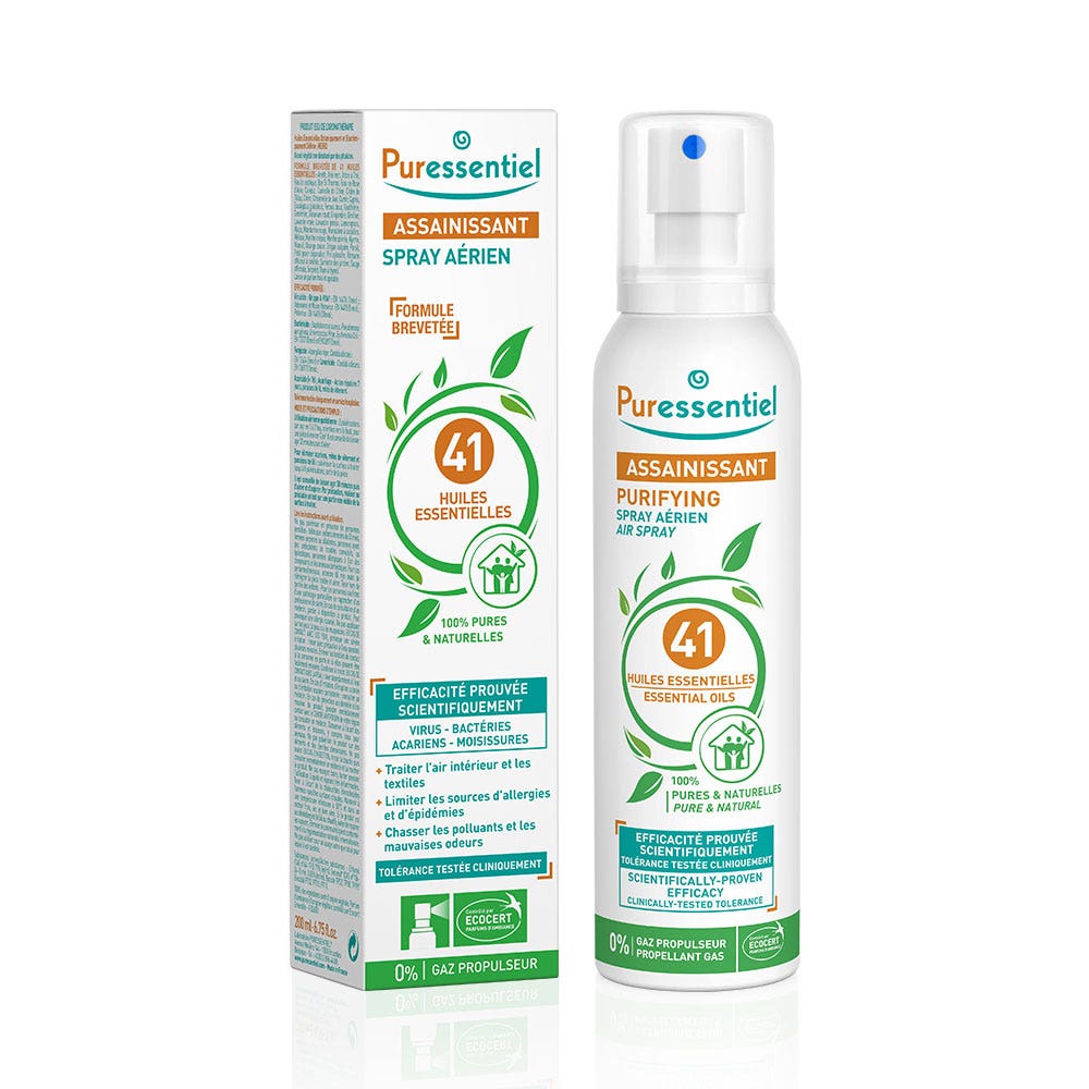 Spray Aerien Aux 41 huiles essentielles 200ml Assainissant Puressentiel