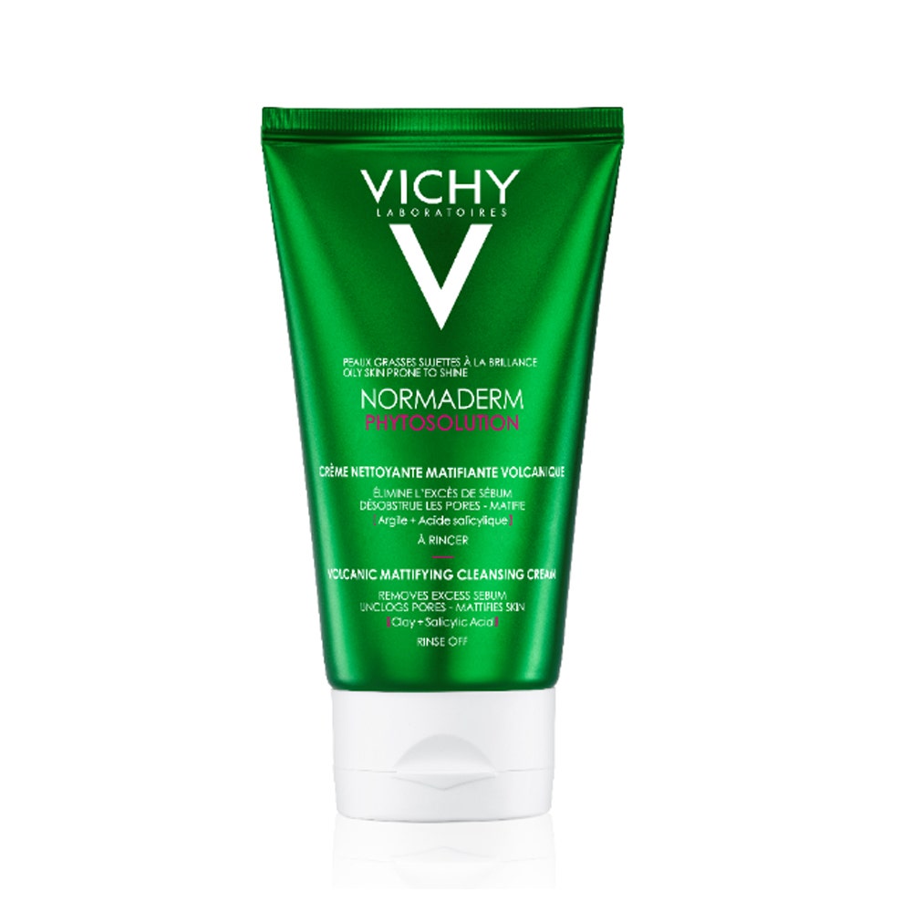 Vichy Normaderm Soin Matifiant Nettoyant A L'argile Peau Grasse 125ml