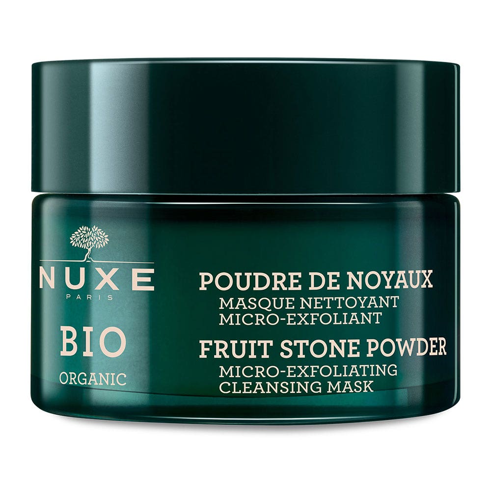 Nuxe Bio Masque Nettoyant Micro Exfoliant Poudre De Noyaux 50ml