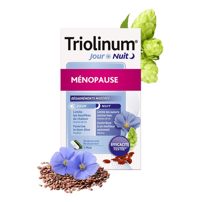 Ménopause Jour/nuit 60 capsules Triolinum Nutreov