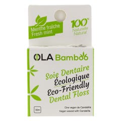 Ola Bamboo Soie Dentaire Ecologique Menthe Fraiche 30m