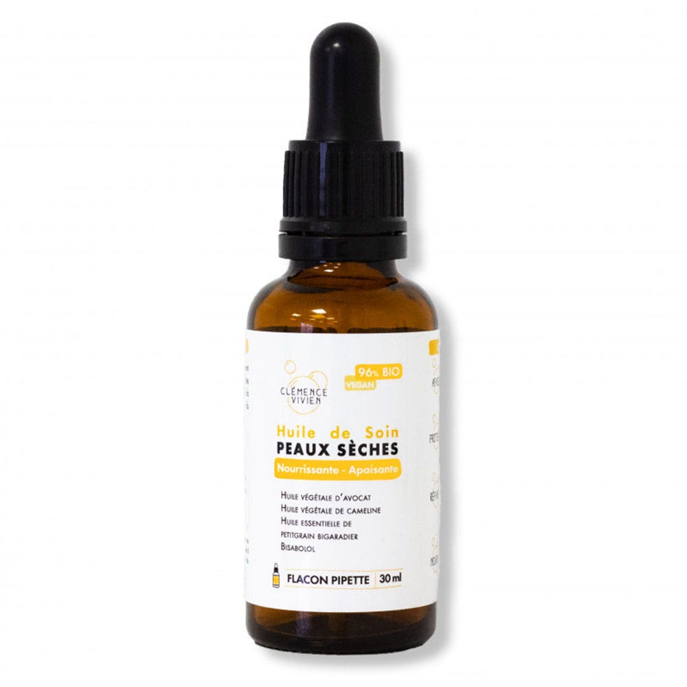 Clemence&Vivien Huile De Soin Nourrissante Peaux Seches 30ml