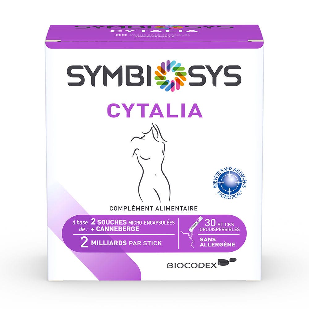 Symbiosys Cytalia avec Canneberge 30 Sticks Orodispersibles
