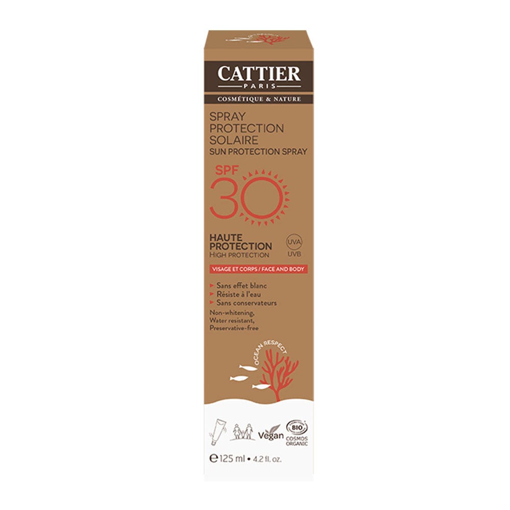 Cattier Spray Protection Solaire Spf30 Bio 125ml