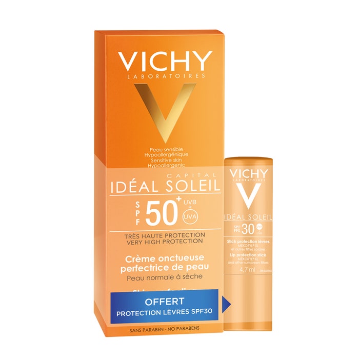 Vichy Ideal Soleil Creme Onctueuses Spf50+ + Stick Spf30 Offert 50ml