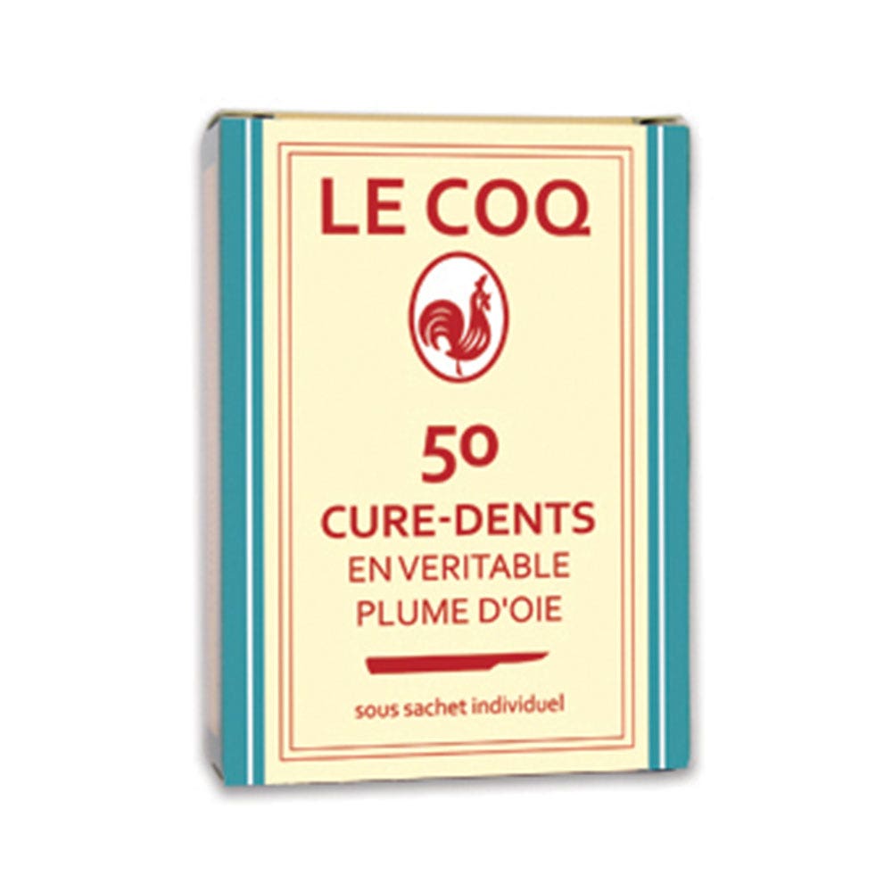 Le Coq Cure-dents En Veritable Plume D'oie X50