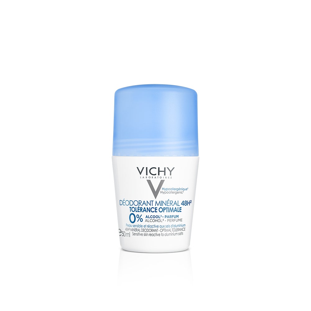 Vichy Déodorant Tolerance Optimale 48h Peaux Sensibles Roll-on Minéral 50ml