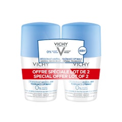 Vichy Déodorant Tolerance Optimale 48h Peaux Sensibles Mineral 2x50ml