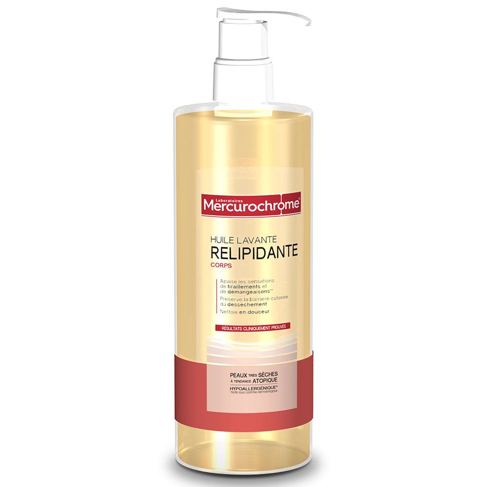 Mercurochrome Huile Lavante Relipidante Corps Peau Seches A Tendance Atopique 100ml
