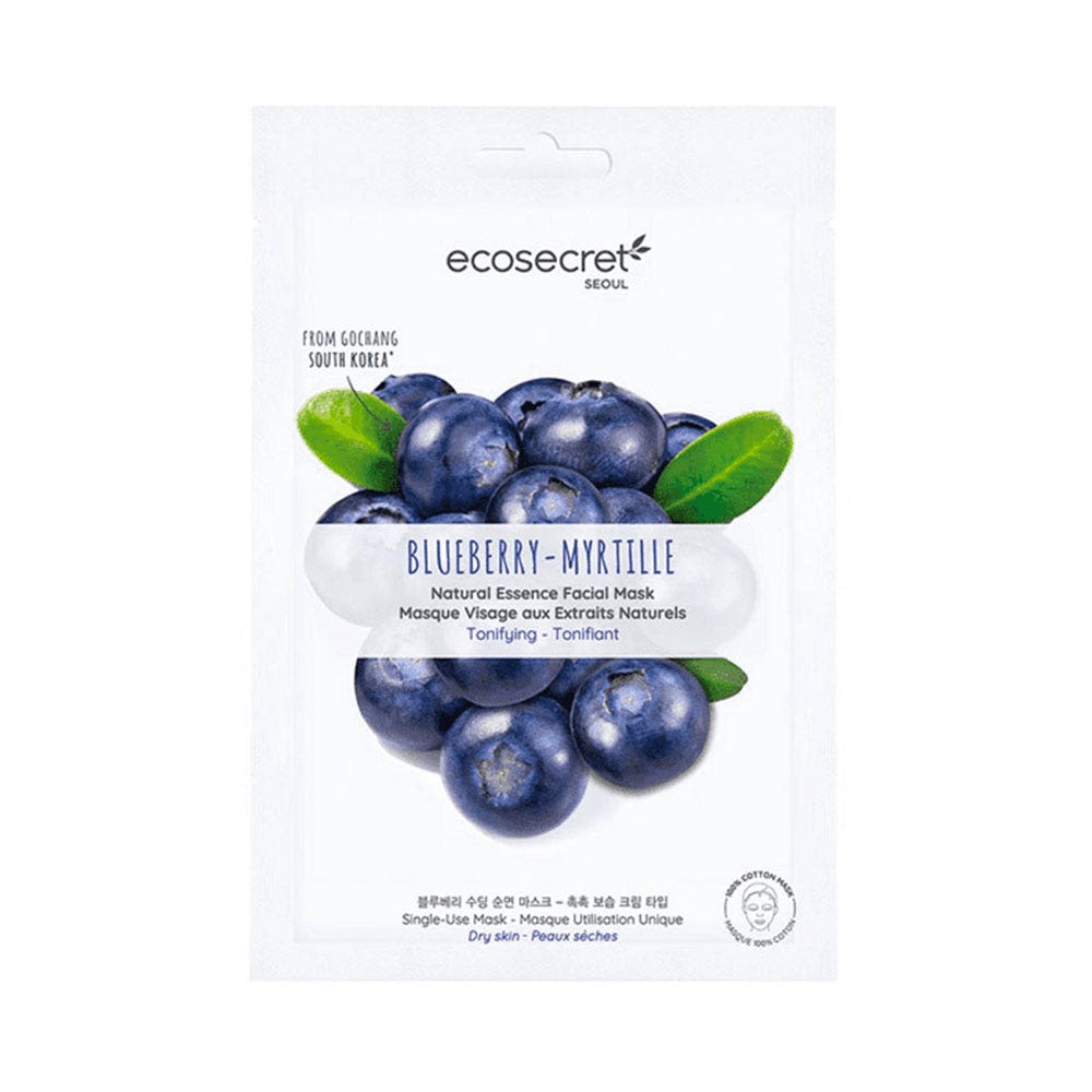 Eco Secret Masque A La Myrtille Visage Peaux Seches 20ml