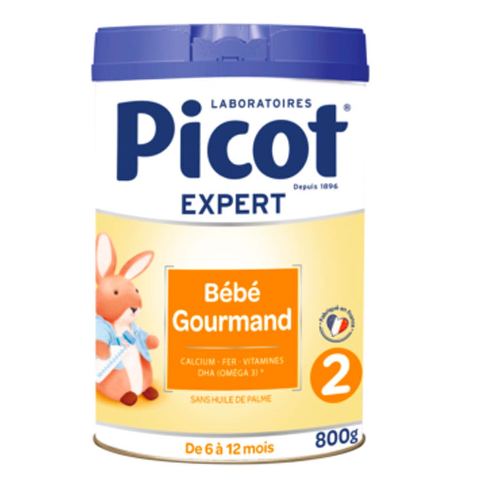 Picot Lait En Poudre Sans Huile De Palme Bebe Gourmand 2 De 6 A 12 Mois 800g - Easypara