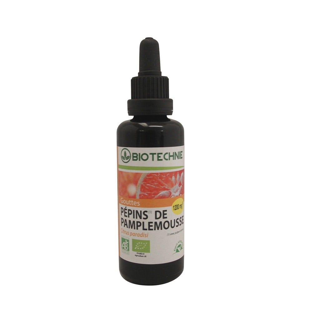 Biotechnie Pepins De Pamplemousse Bio 1200mg