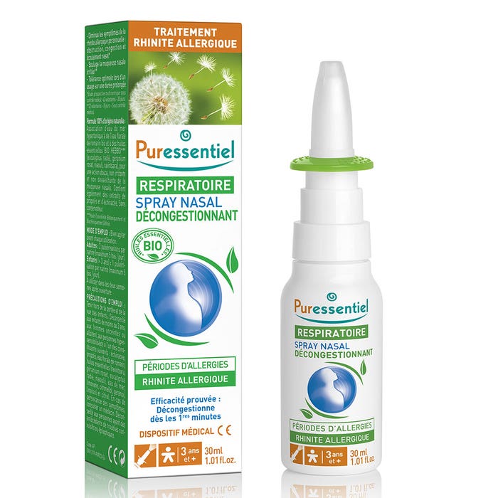 Puressentiel Respiratoire Spray Nasal Decongestionnant Respiratoire 30ml