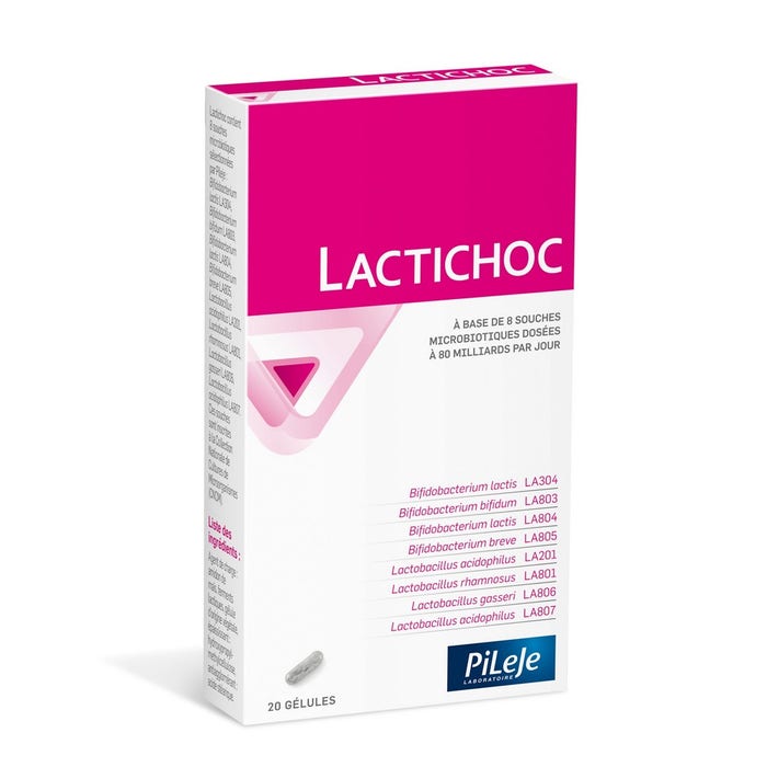 Pileje Lactichoc Microbiotiques 20 gélules