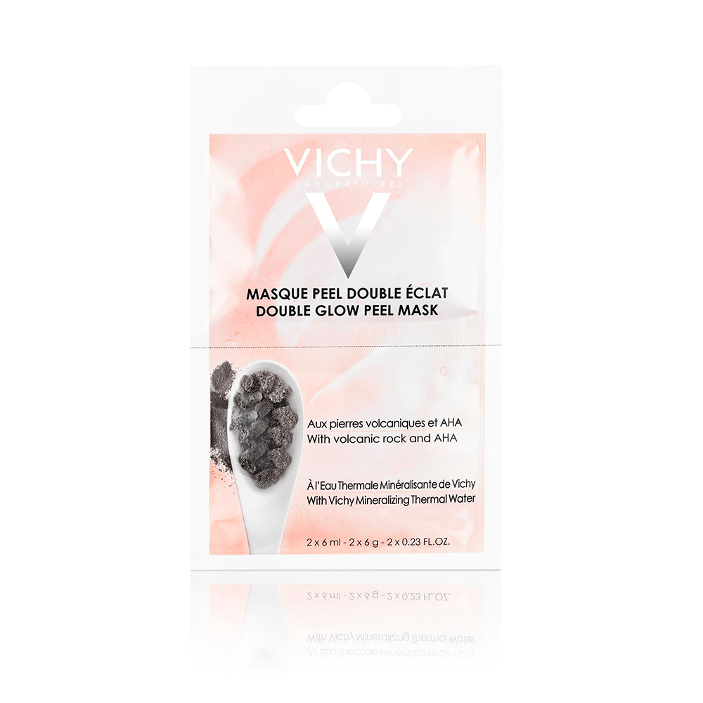 Vichy Mes Essentiels Masque Visage Peeling Double Eclat Aha Bi-dose 2x6ml