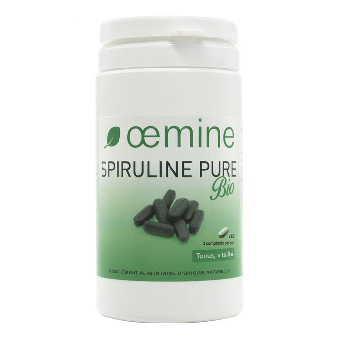 Oemine Spiruline Pure Bio 60 Comprimes
