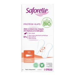 Saforelle Protège-slips Flex Coton Bio x30