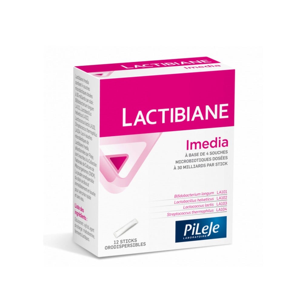 Pileje Lactibiane Imedia 12 sticks orodispersibles
