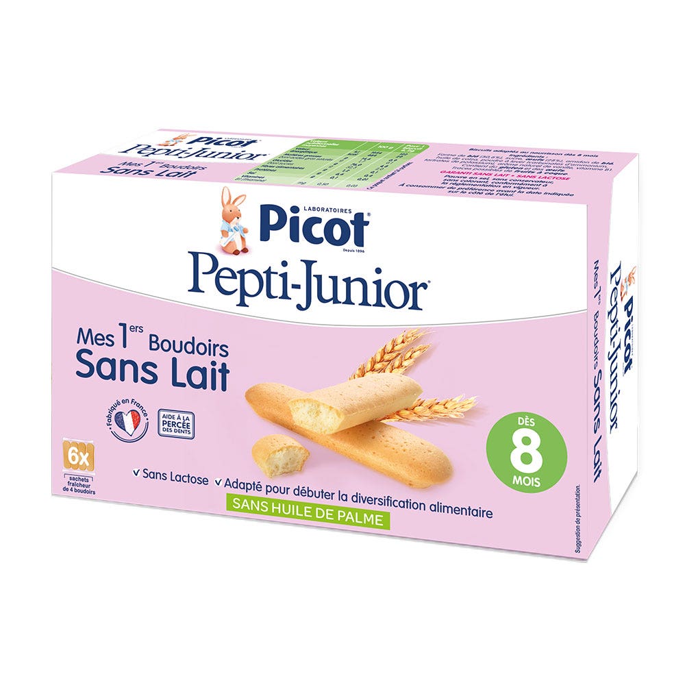 Picot Mes 1ers Boudoirs Sans Lait Dés 8 Mois 6 Sachets De 4 Boudoirs