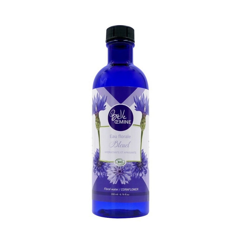 Eau florale de Bleuet Bio 200ml Hydratante et Apaisante Belle Oemine