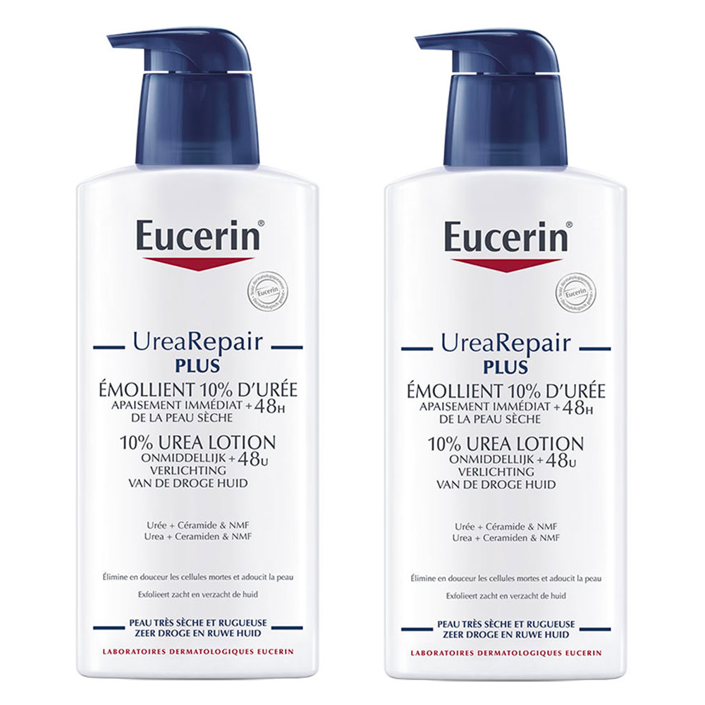 Eucerin UreaRepair Plus Emollient 10% D'uree Peaux Seches 2x400ml