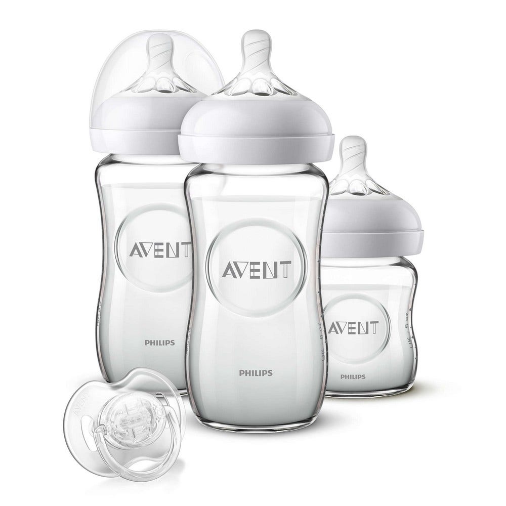 Avent Natural Response Kit Biberons 2.0 Verre 0 à 12 Mois Différentes Tailles