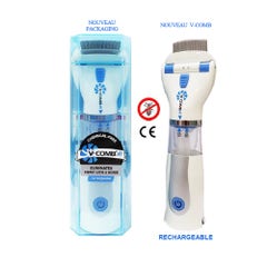 Aquaromat Aspirateur Electrique A Poux Rechargeable V-comb