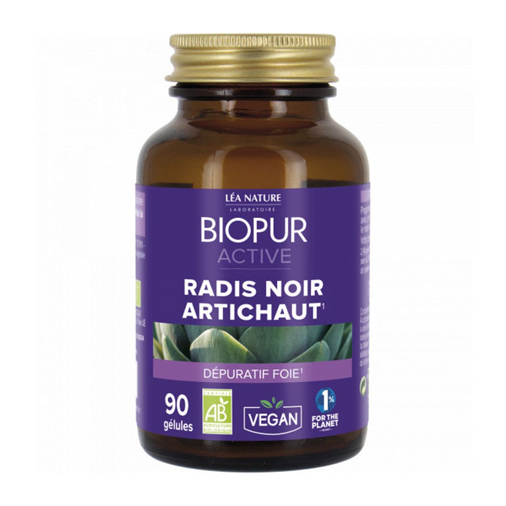 Biopur Active Radis Noir Artichaut 90 Gelules