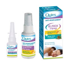 Bi-Pack Anti-ronflement Spray buccal + Nasal Quies