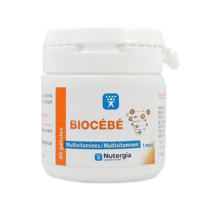 Nutergia Biocebe Vitamines Et Nutriments Essentiels 30 Gelules