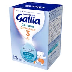 Gallia Croissance Lait En Poudre 12 Mois-3 Ans Calisma 3 2x600g