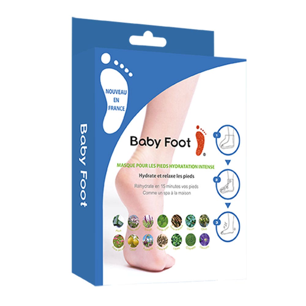 Baby Foot Masque Chaussette Hydratation Intense Pour les pieds 1 paire