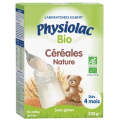 Physiolac Cereales Riz Millet Quinoa Bio Physiolac Dès 4 mois 200g