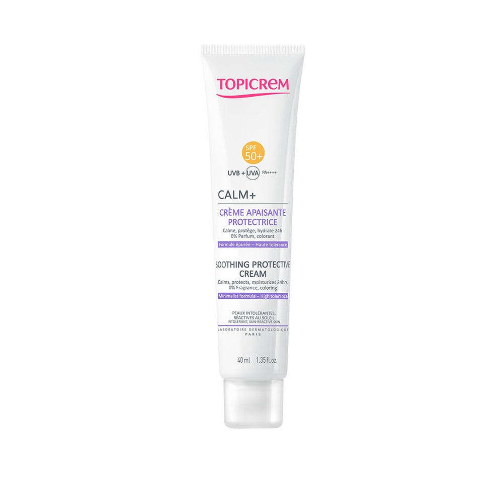 Topicrem Calm+ Crème Apaisante Protectrice SPF50+ Peaux intolérantes 40ml